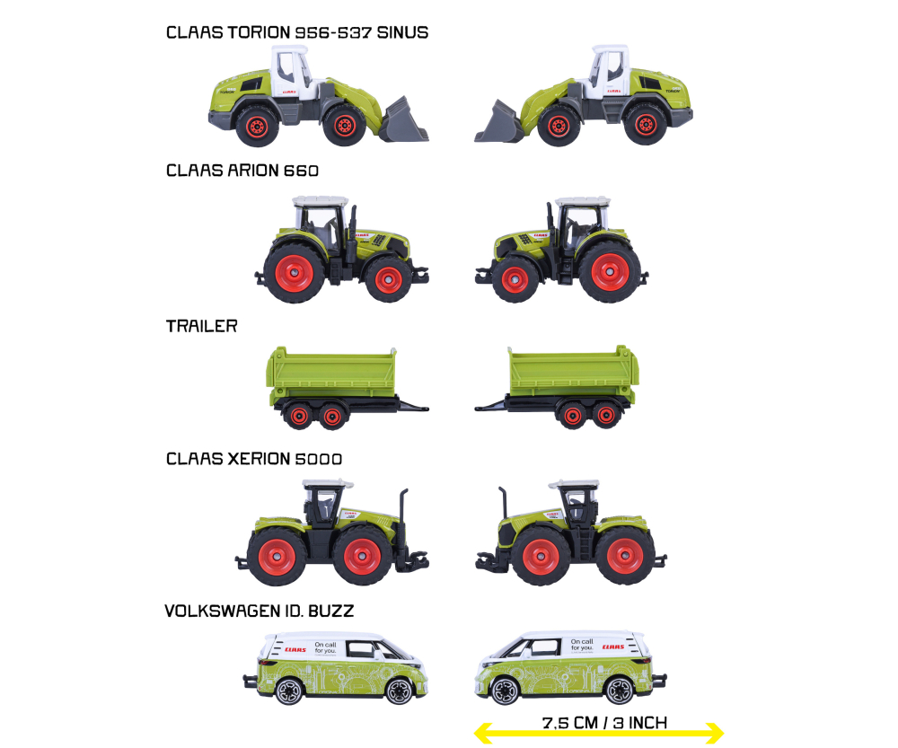 Majorette Claas Farm 5 Pieces Giftpack Majorette Claas Farm 5 Pieces Giftpack