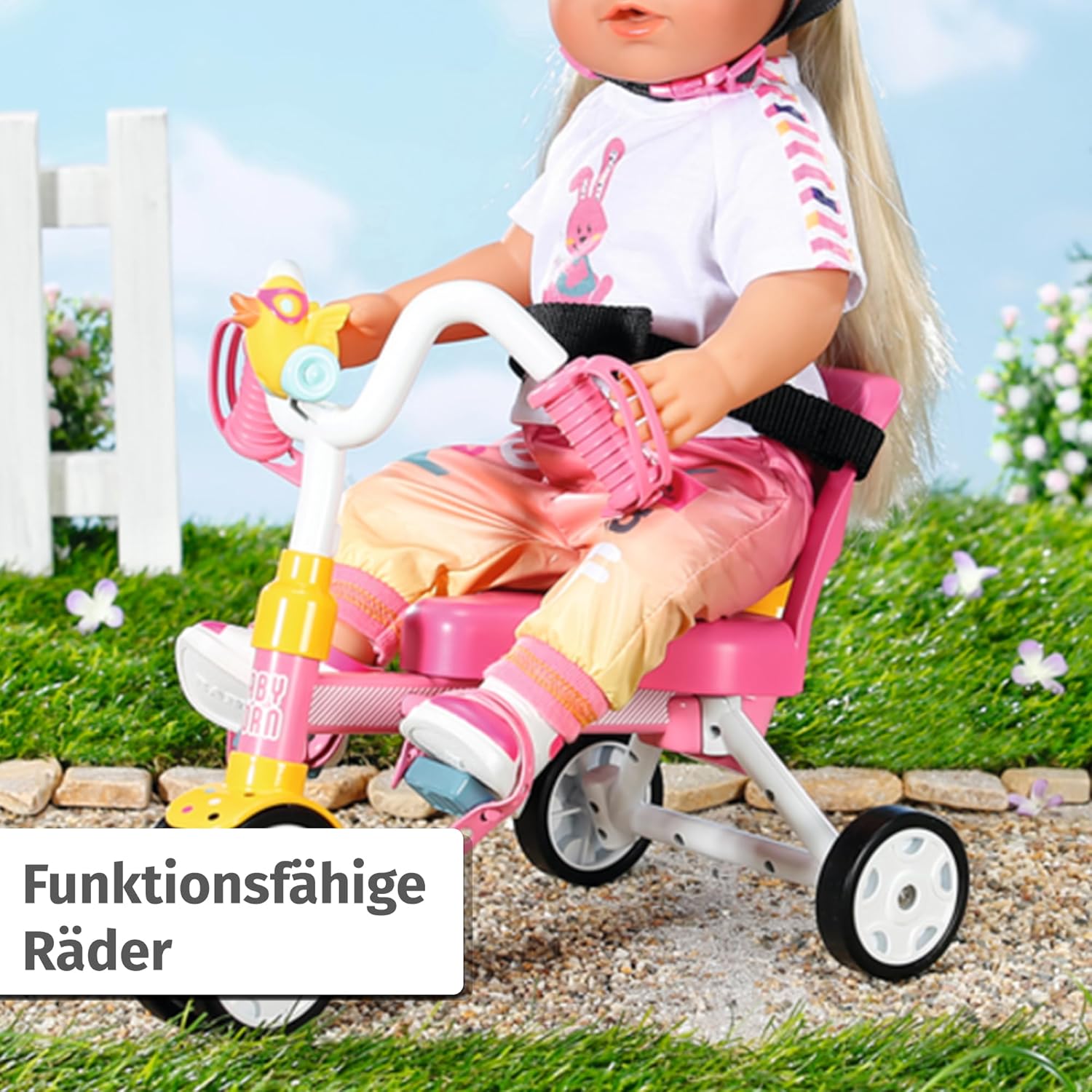 BABY born® Dreirad mit Lenkstange DE Dreirad, Kind, Weiblich, Mädchen, Person