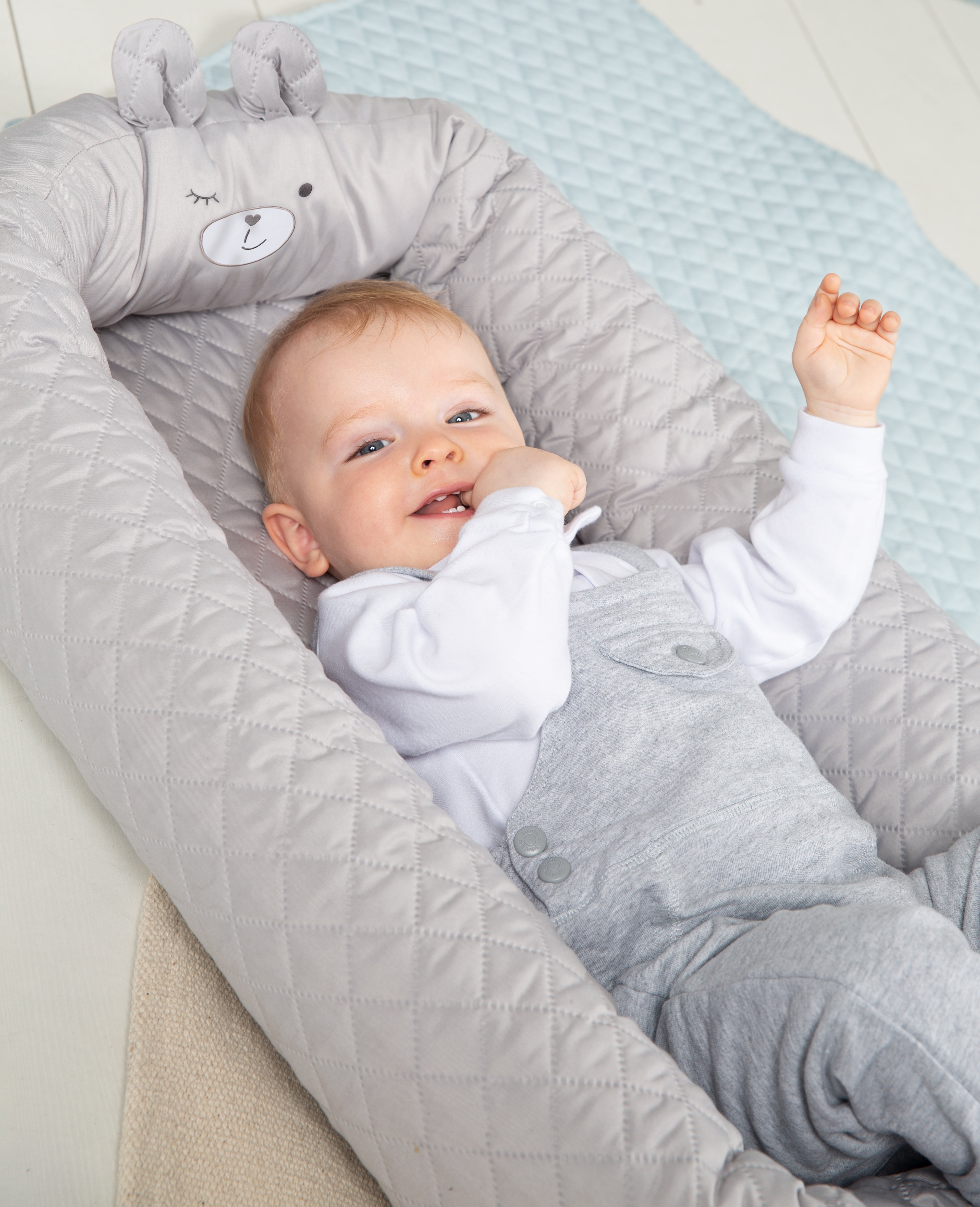 Roba 307100V230 Babylounge roba Style grau – Babynester - Bild 2 Roba 307100V230 Babylounge roba Style grau – Babynester - Produktbild 2