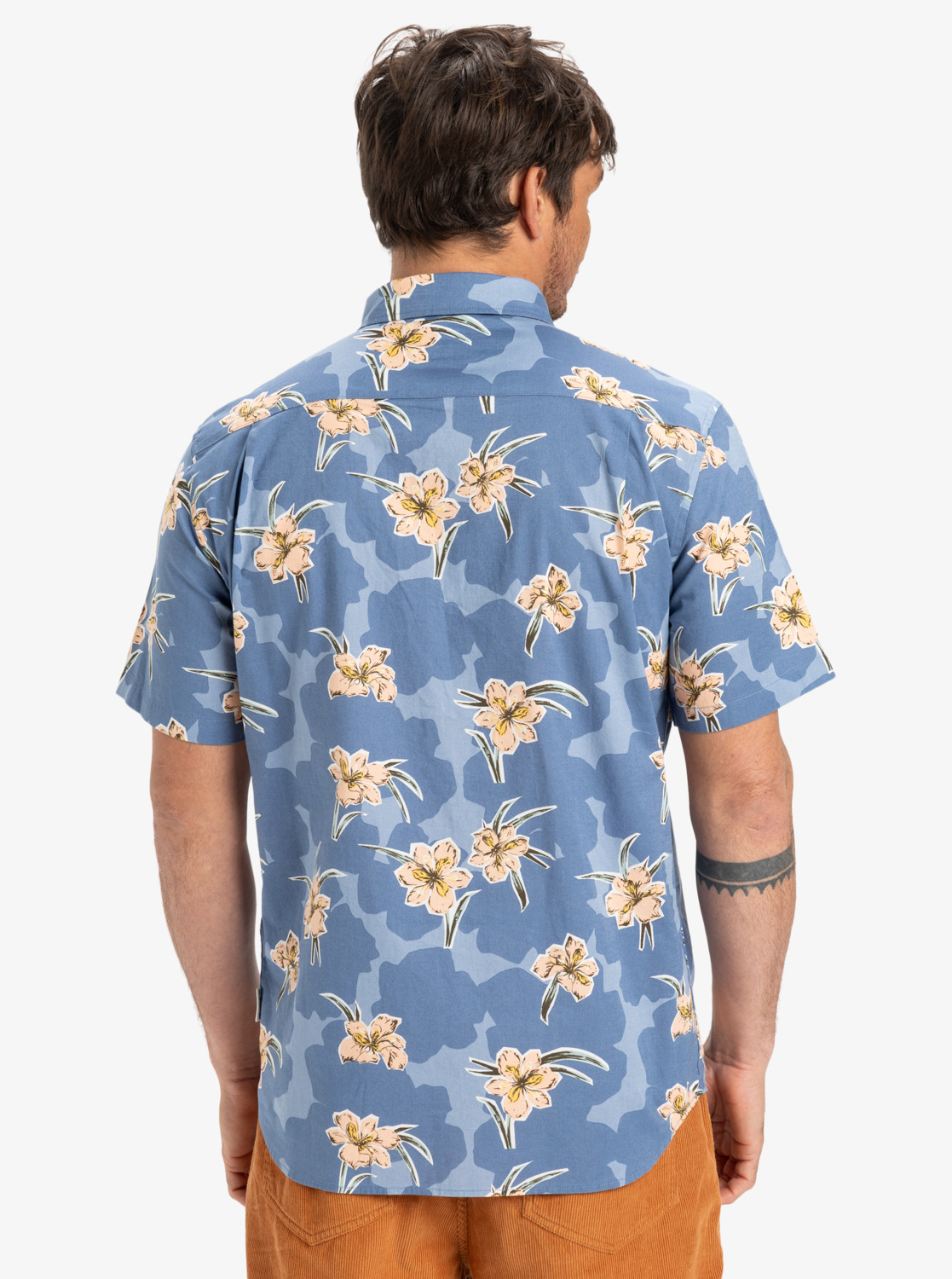 Quiksilver Apero Classic - Kurzärmliges Hemd für Männer GR. L Hemd, Strandmode, Ärmel, Mann, Person