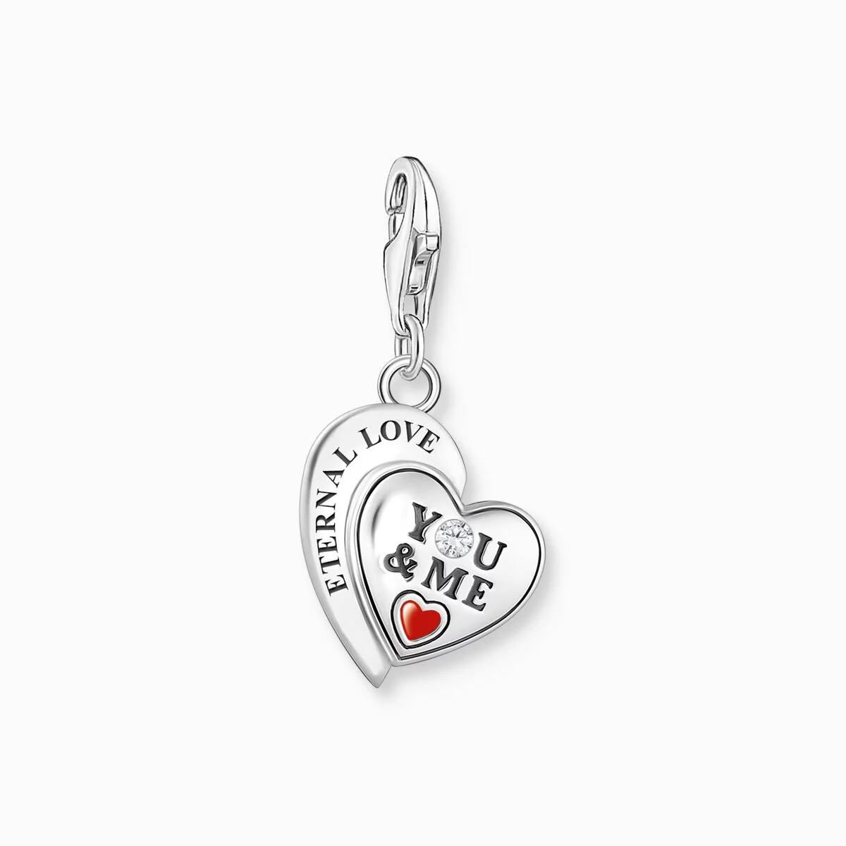 Thomas Sabo Anhänger Charm-Club You&Me Herz Silber 2108-691-21