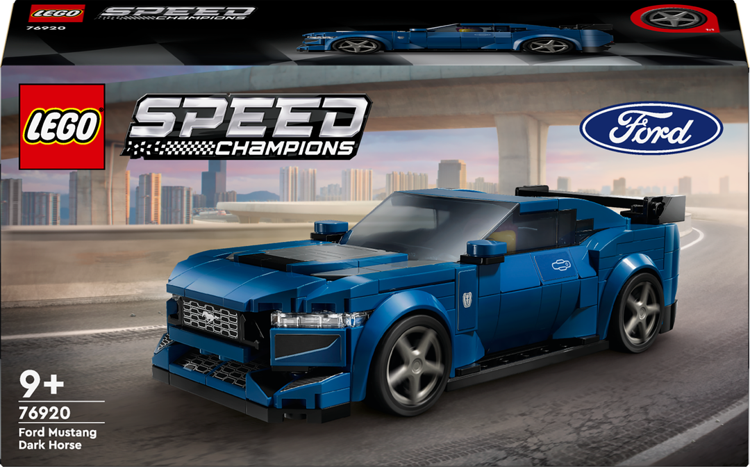 LEGO® Speed Champions Ford Mustang Dark Horse Sportwagen 76920 Rad, Auto, Coupé, Sprach, Leichtmetallfelge