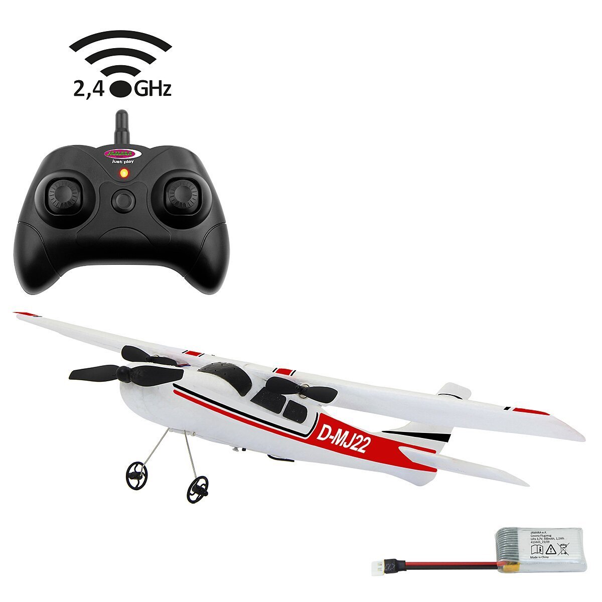 JAMARA Cessna 182 Flugzeug 2,4GHz Gyro 2CH ab 16 Jahren