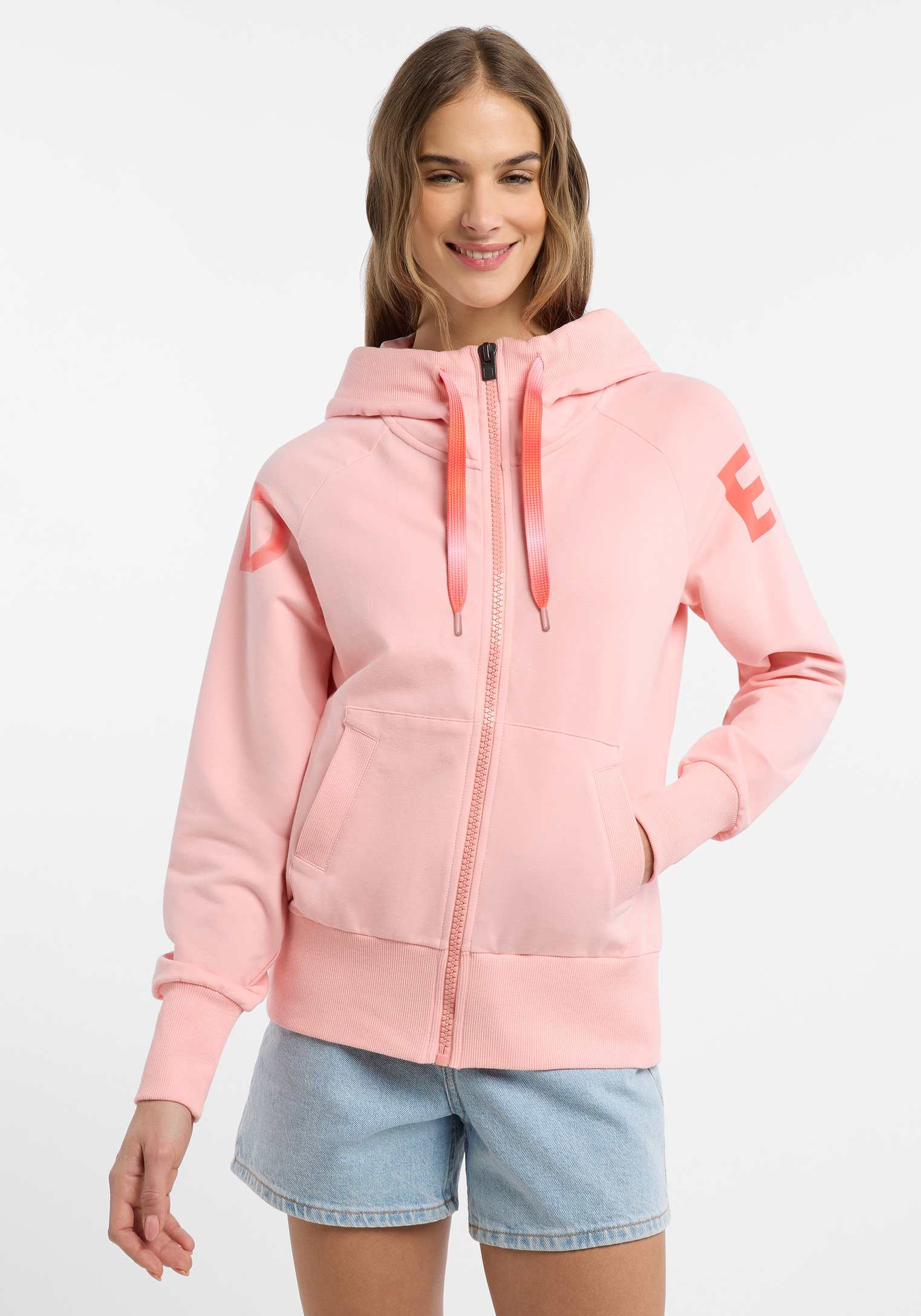 Elbsand Kala Sweatjacke in Pink Bild 4 Elbsand Kala Sweatjacke in Pink, Produktfoto 4.
