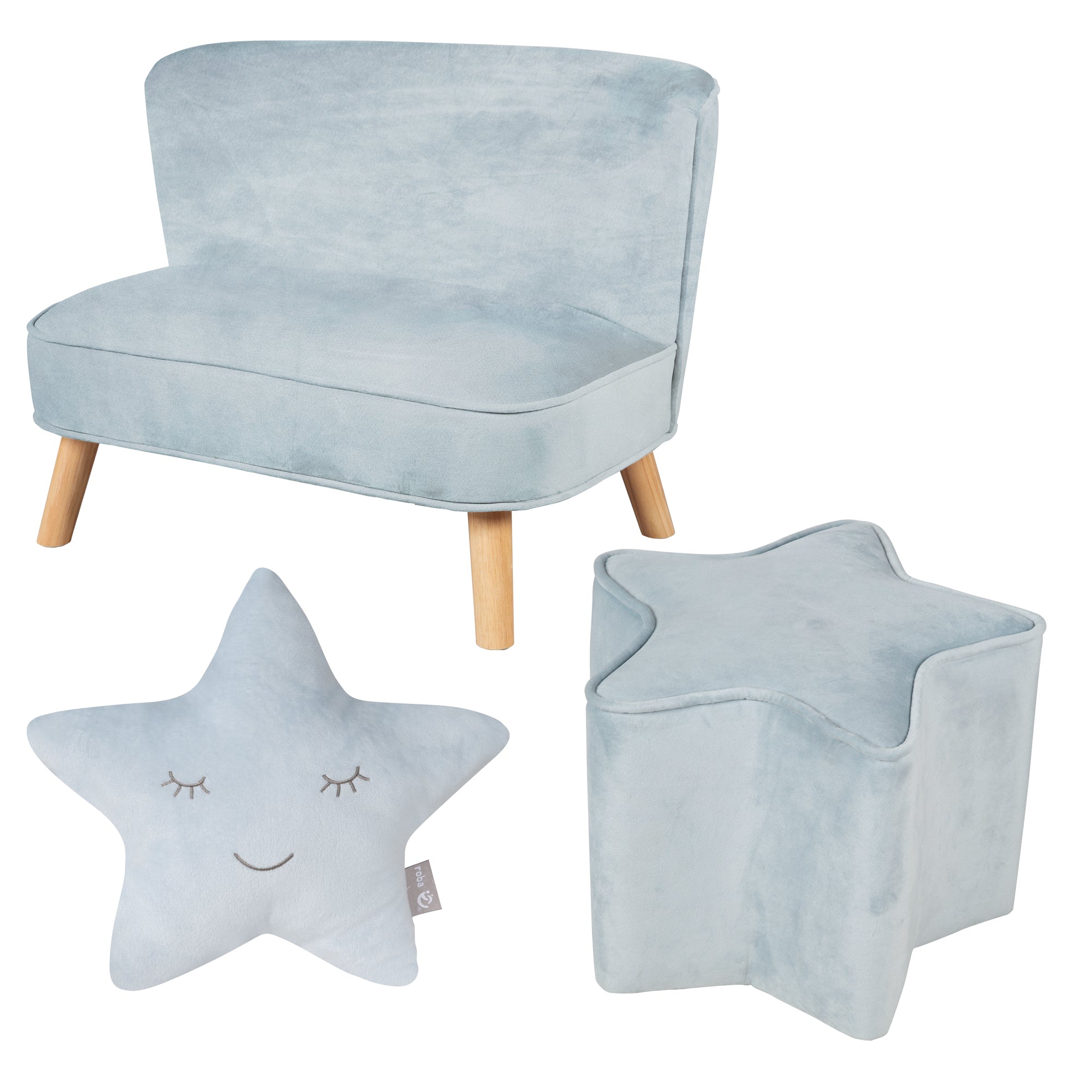 Roba 231S08M3 Lil Sofa Set mittel roba Style türkis sky – Spielmöbel - Bild 1 Roba 231S08M3 Lil Sofa Set mittel roba Style türkis sky – Spielmöbel - sky - Spielmöbel - Produktbild 1