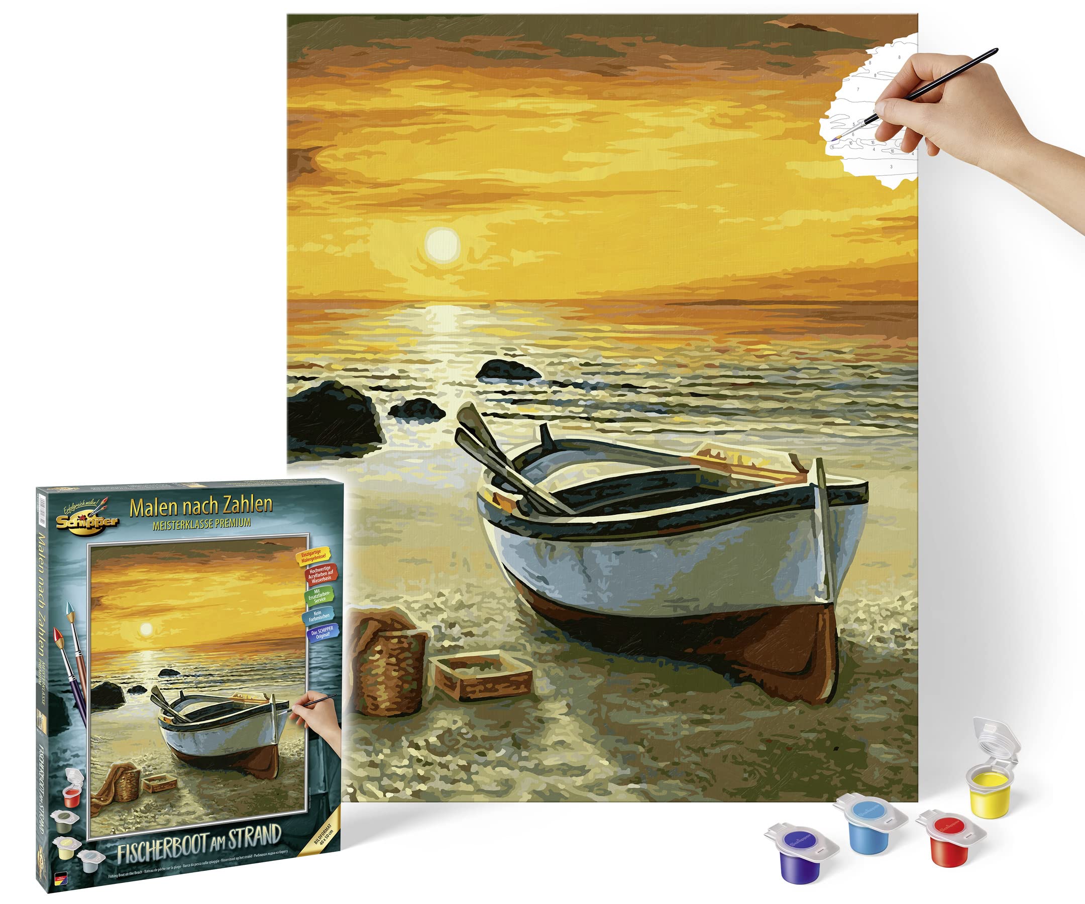 Pinsel, Werkzeug, Strand, Wasser, Beiboot