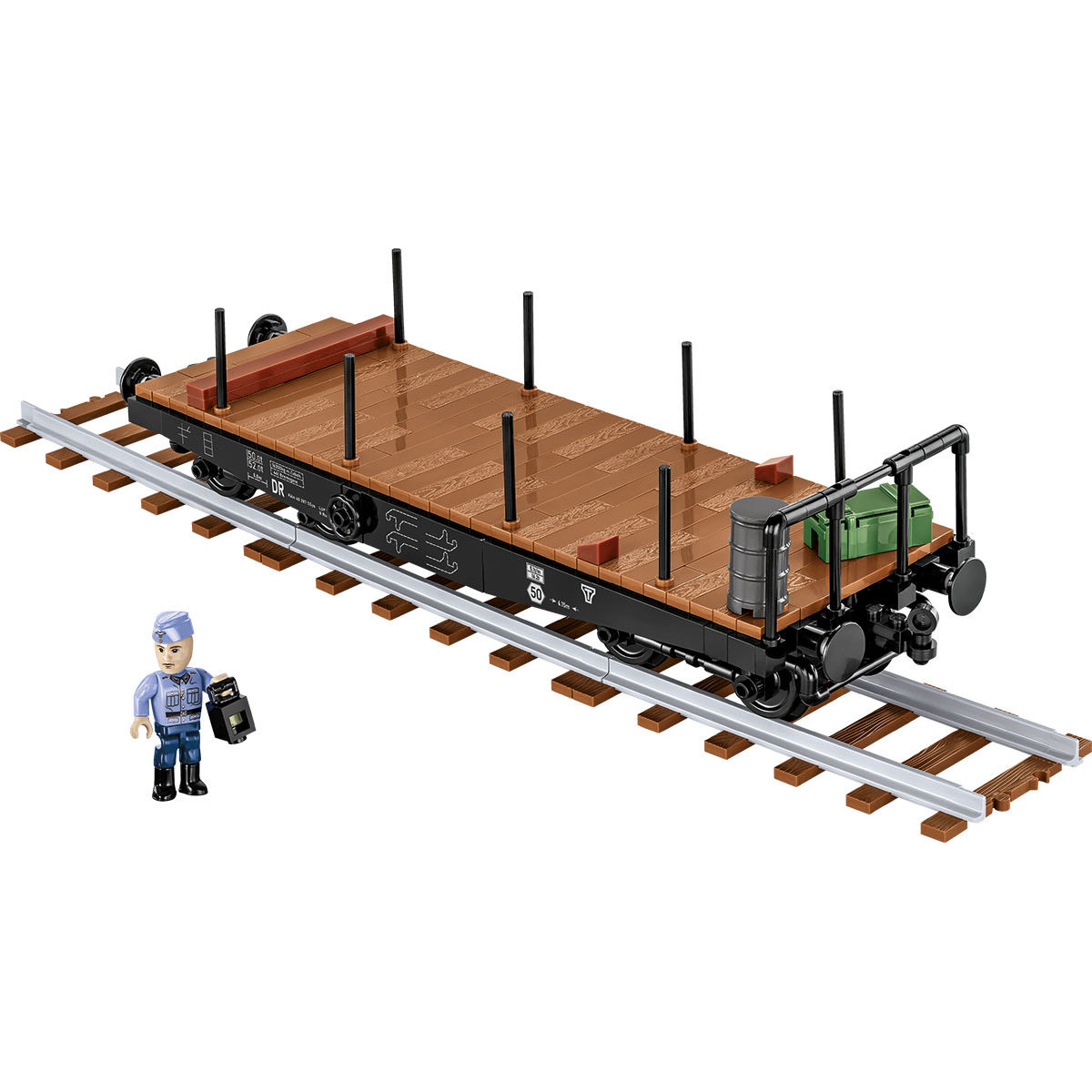 COBI 6284 - GERMAN RAILW. SCHW. PLATTW. SCALE 1:35 - Bild 6 COBI 6284 - GERMAN RAILW. SCHW. PLATTW. SCALE 1:35 - Bild 6