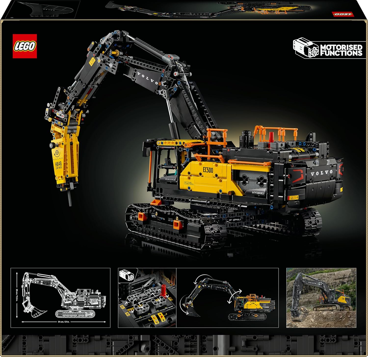 LEGO Technic 42175 Porsche 963 Langstrecken-Rennwagen in Rot, Weiß und Schwarz mit realistischen Details