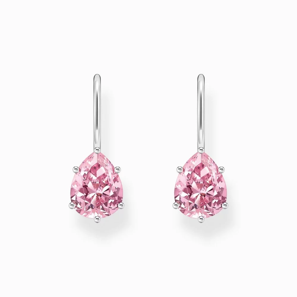 Thomas Sabo Ohrhänger Tropfen Zirkonia Pink Silber H2290-051-9 Thomas Sabo Ohrhänger Tropfen Zirkonia Pink Silber H2290-051-9
