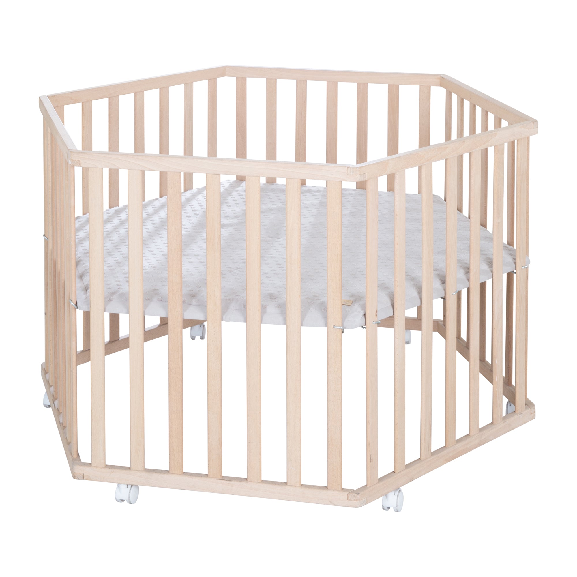 Roba 0232NAG227 Laufgitter 6-eckig Lil Planet grau Bio Buche natur - Bild 4 Roba 0232NAG227 Laufgitter 6-eckig Lil Planet grau Bio Buche natur - Produktbild 4
