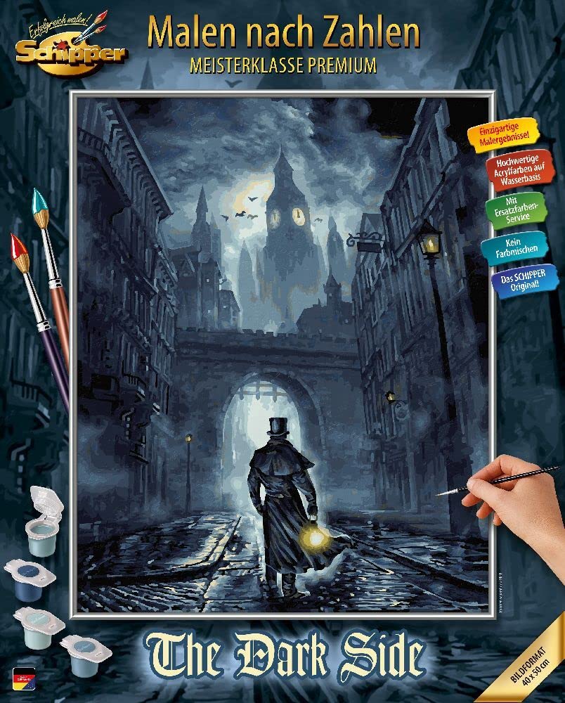 Schipper Mnz - The Dark Side - Ausdrucksstarkes Malset Mit Kontrastmotiv 609130889 Buch, Veröffentlichung, Werbung, Stadt, Person