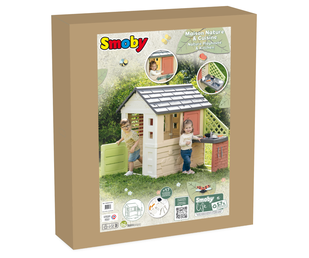 Smoby Smoby Life Spielhaus Natur mit Küche