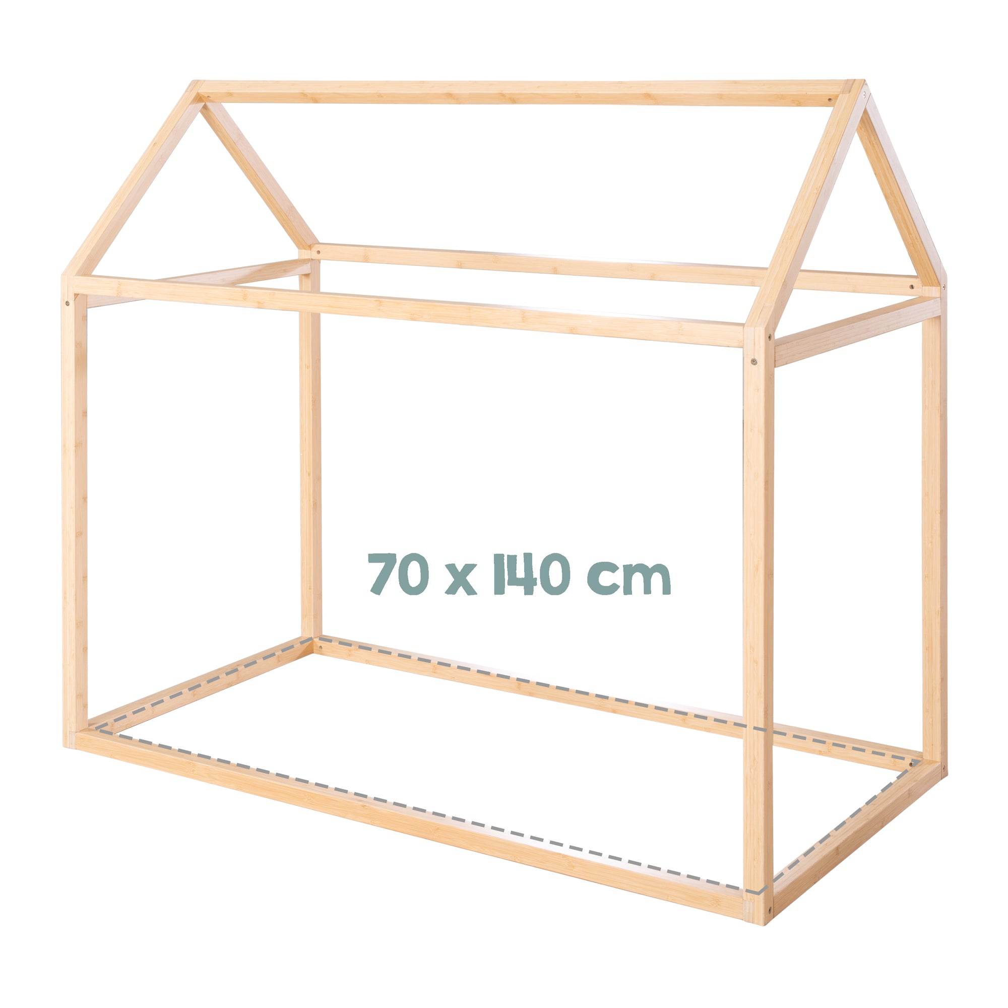 Roba 1061860BBZU Set Hausbett mit Matratze Bambus - Bild 12 Roba 1061860BBZU Set Hausbett mit Matratze Bambus - Produktbild 12