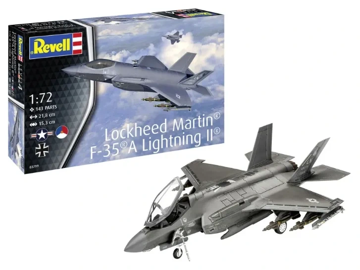 Revell 03799 Lockheed Martin F-35A Lightning II® Modellbausatz Revell 03799 Lockheed Martin F-35A Lightning II® Modellbausatz