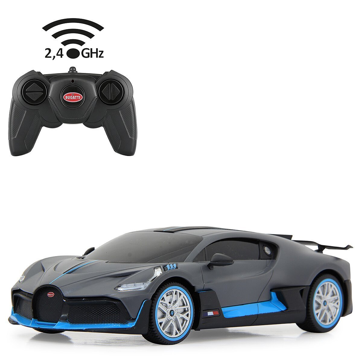 JAMARA Bugatti Divo 1:24 grau 2,4GHz ab 6 Jahren