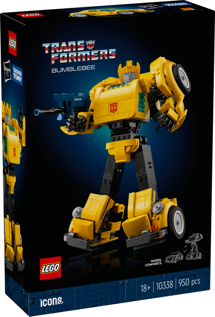 LEGO, Icons, Transformers, Bumblebee, 10338, Roboter, Spielzeug, Apidae, Insekt, Wirbellose LEGO Icons Transformers Bumblebee 10338