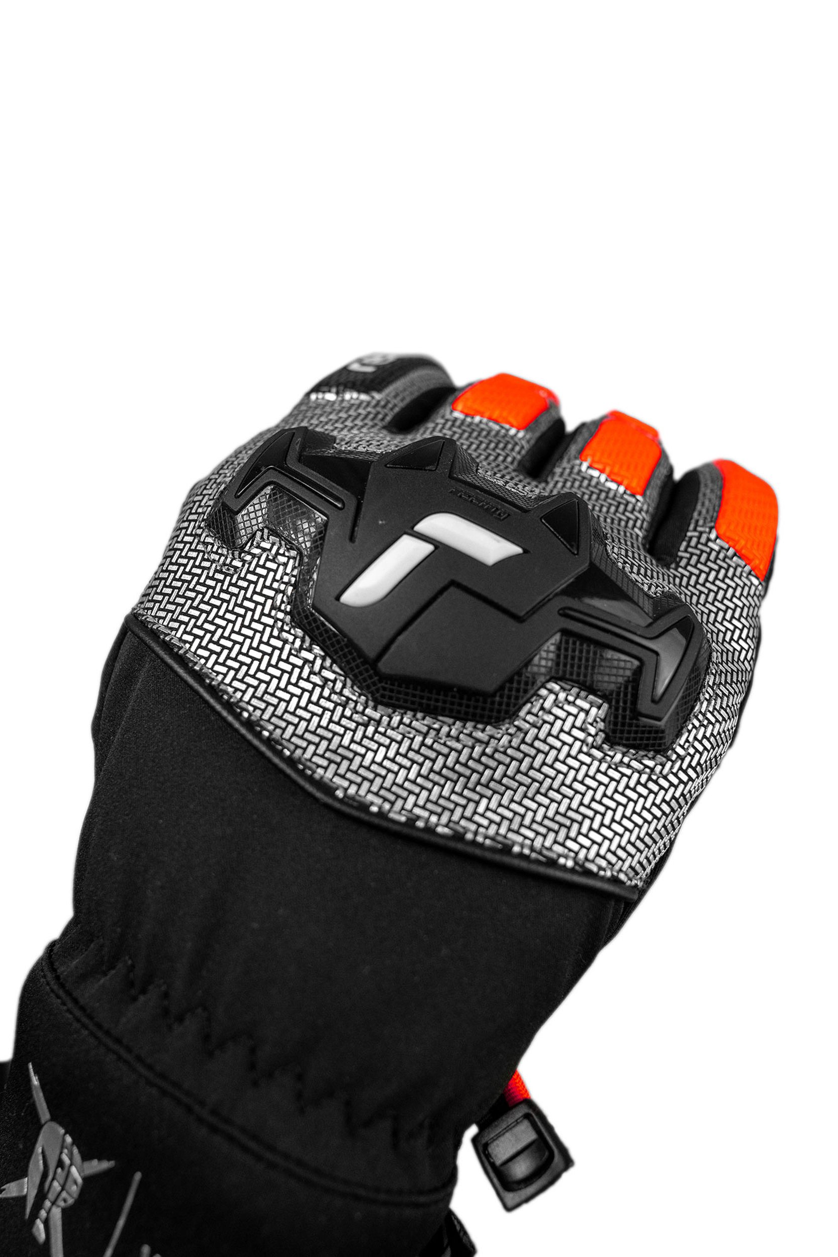 Reusch Worldcup Warrior R-TEX® XT Unisex Skihandschuh Schwarz/Silber/Neonrot