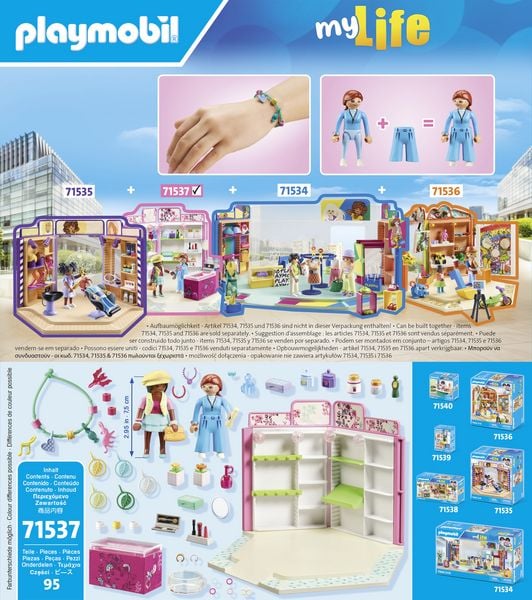 PLAYMOBIL 71537 Beauty Boutique Spielbereich, Person, Baby, Drinnen, Kiste