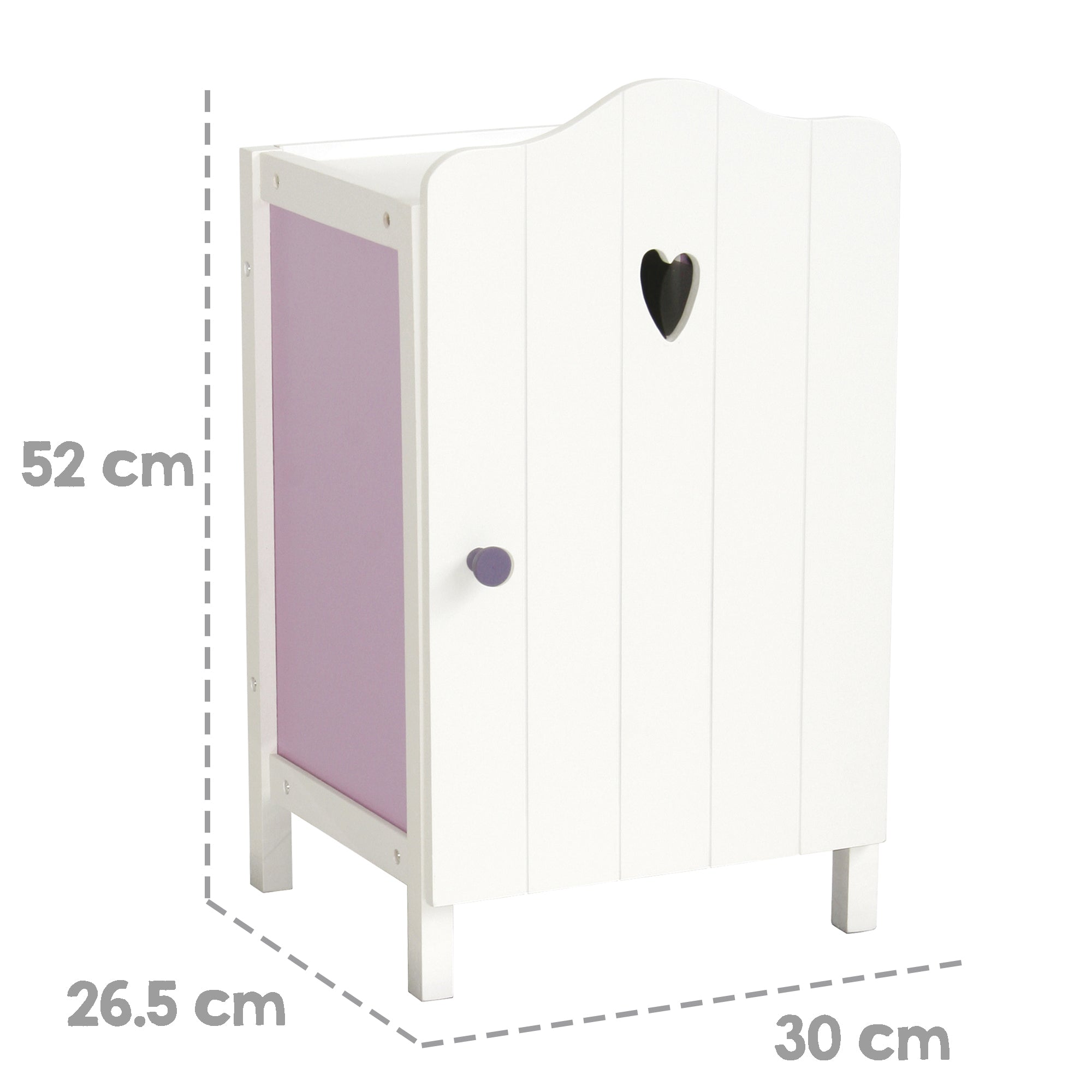 Roba 98330 Puppenkleiderschrank Fienchen weiß – Puppenmöbel & Häuser - Produktbild 3