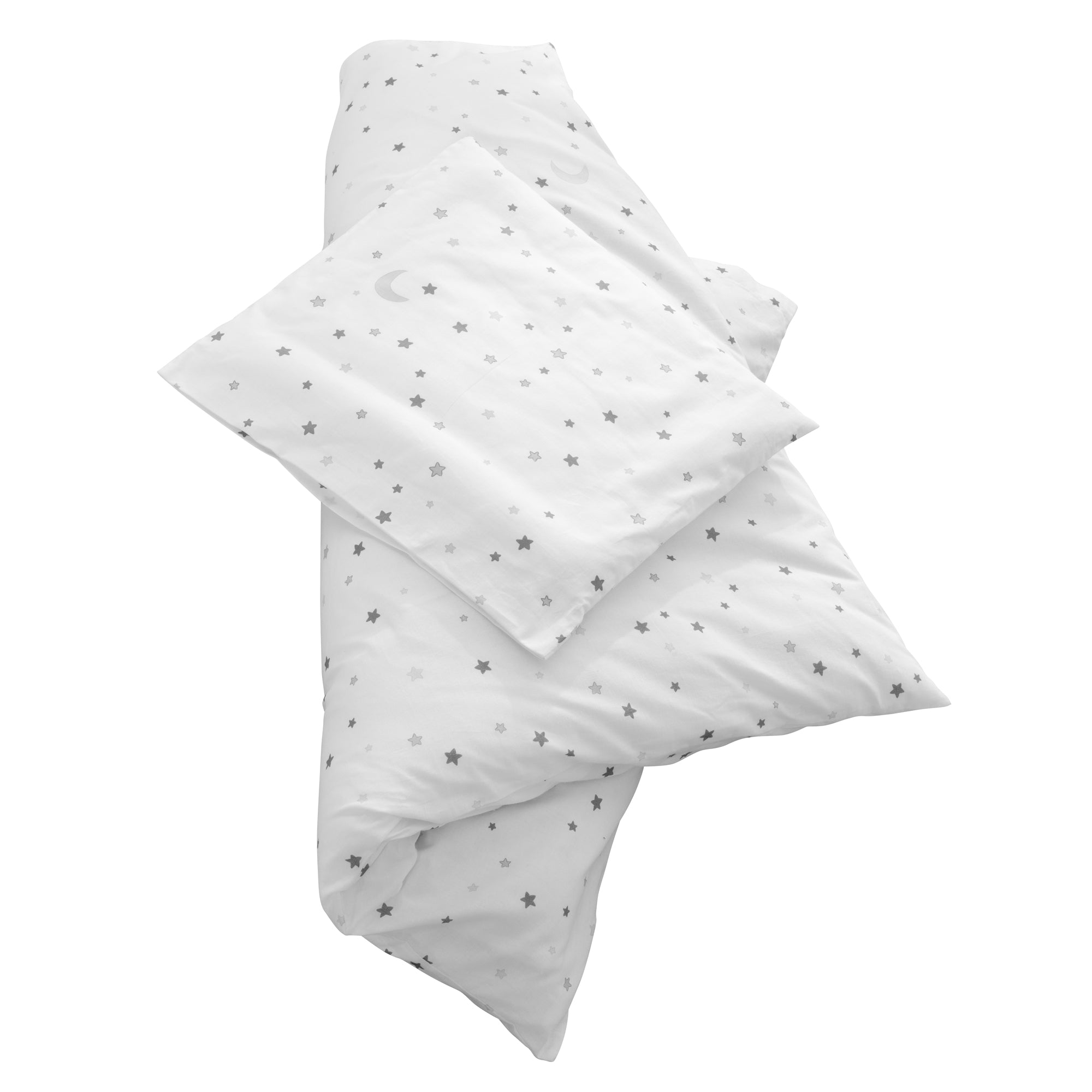 Roba 314090V235 Wiegenset 2-tlg Sternenzauber grau weiß – Bettwäschen - Produktbild 2