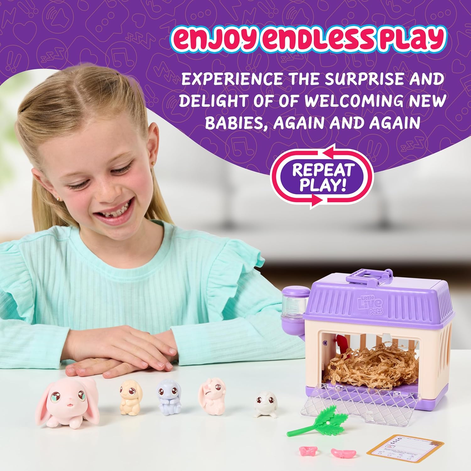 Little Live Pets Mama Surprise Mini Spielset Hase Person, Werbung