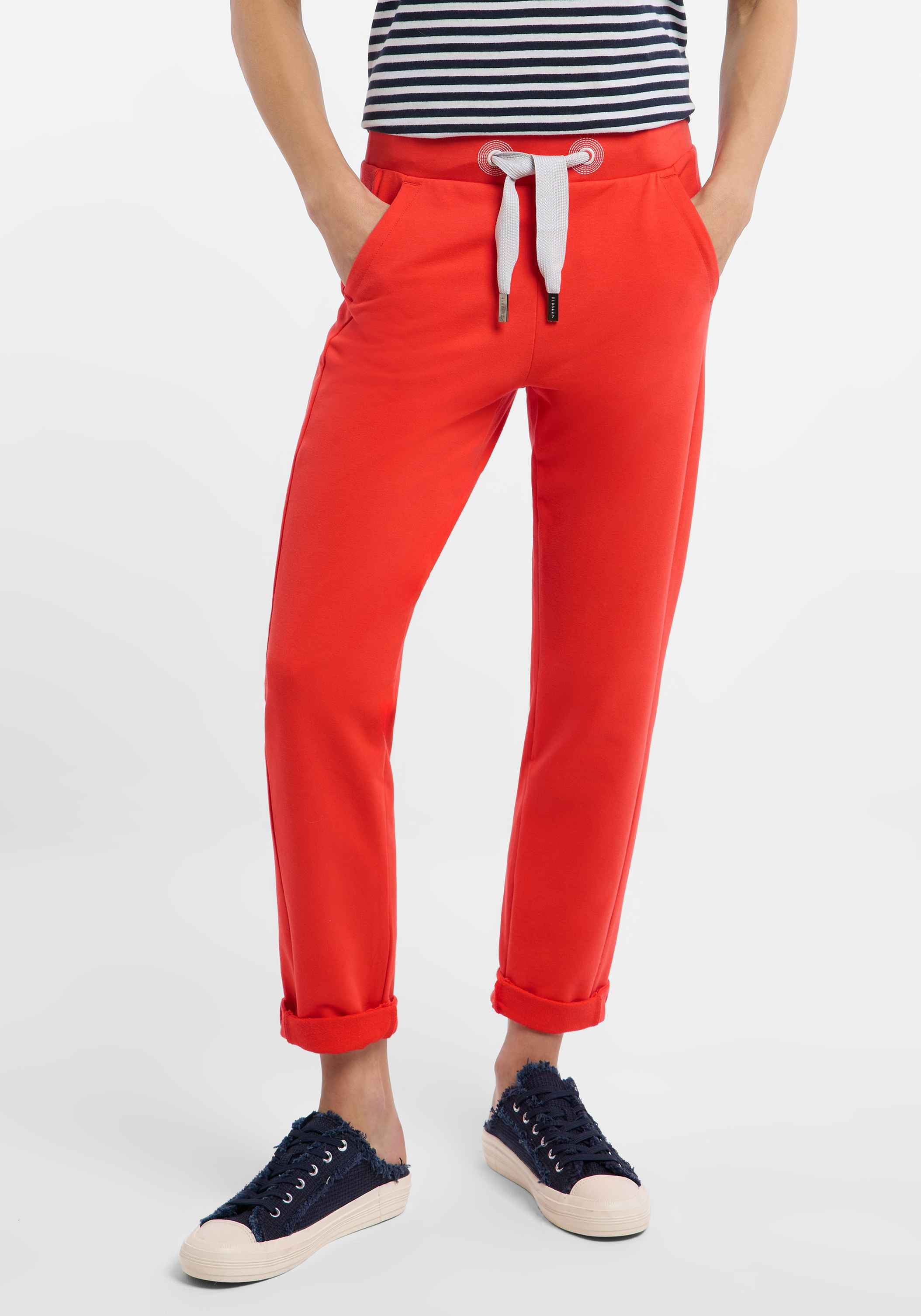Elbsand Brine Sweathose in Rot, Produktfoto 4.