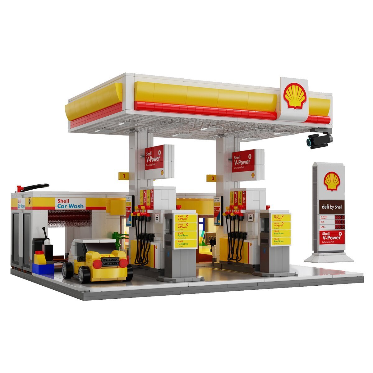 JAMARA CaDA Shell Tankstelle mit Shop und Waschanlage 1:30 Bricks ab 14 Jahren JAMARA CaDA Shell Tankstelle mit Shop und Waschanlage 1:30 Bricks ab 14 Jahren