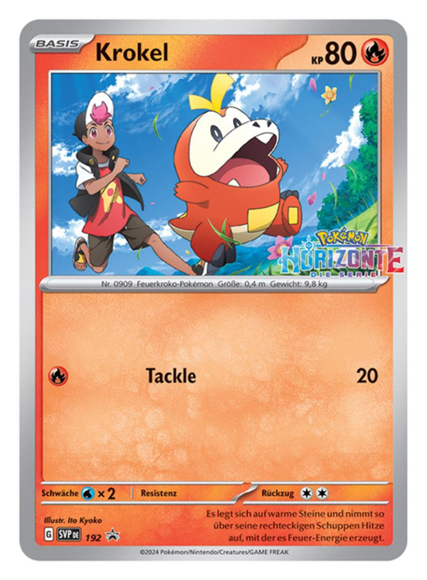 Pokémon Horizonte Promokarte Krokel