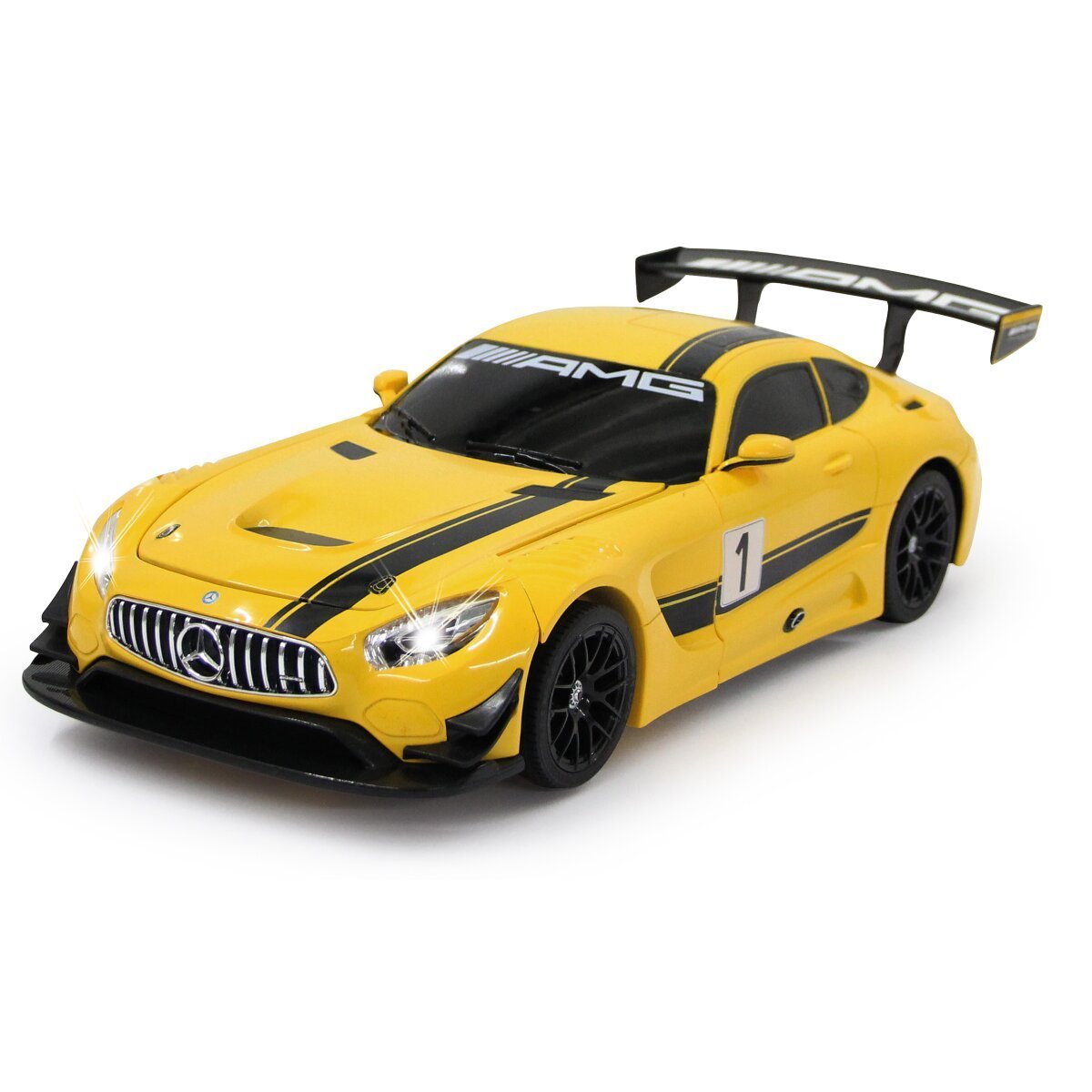 JAMARA Mercedes-AMG GT3 1:14 gelb 2,4GHz transformable ab 8 Jahren