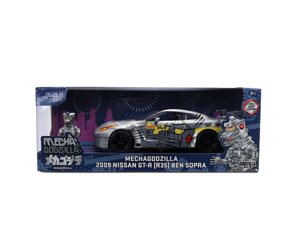 Jada Mechagodzilla 2009 Nissan GT-R 1:24 Jada Mechagodzilla 2009 Nissan GT-R 1:24