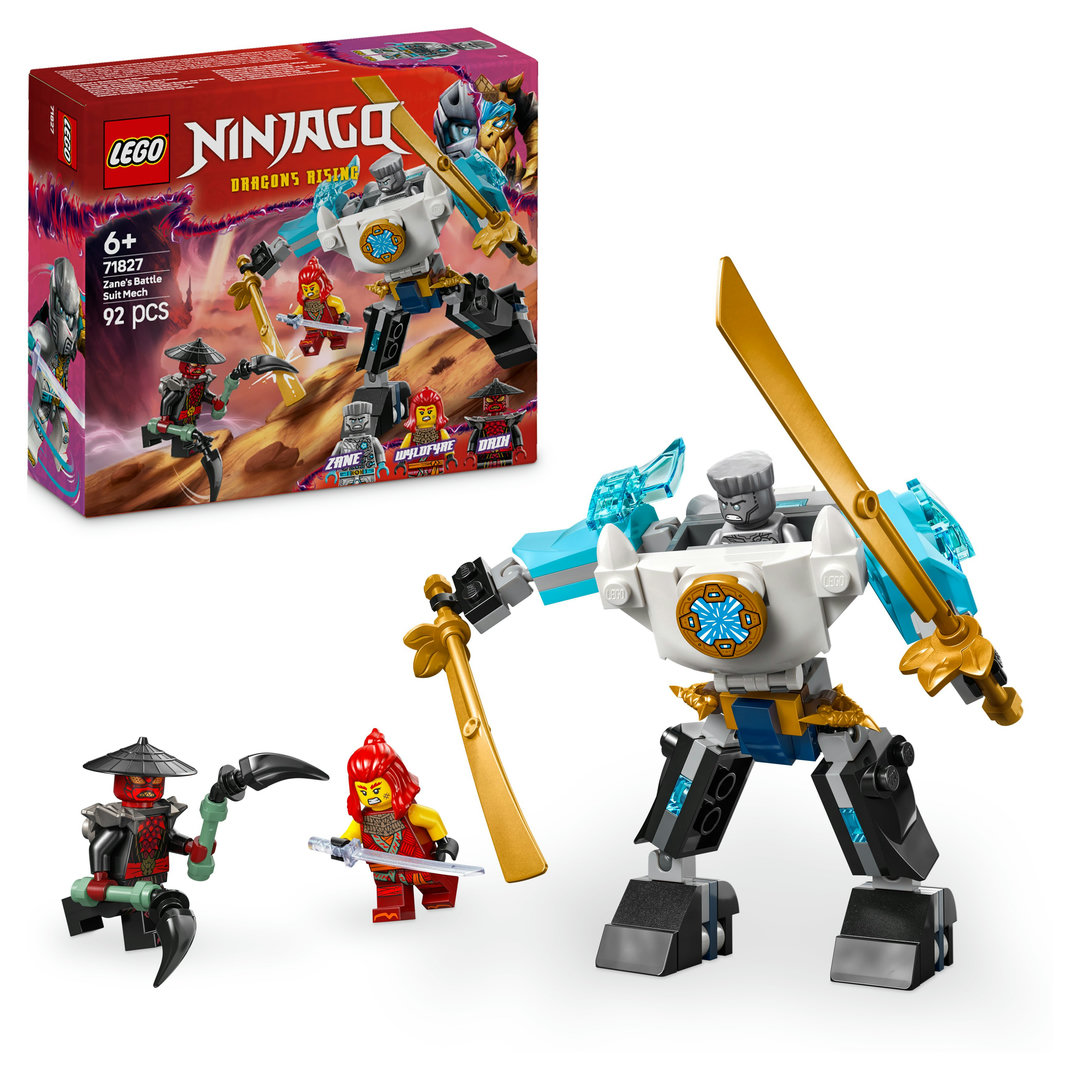 LEGO, NINJAGO, Zanes, Action-Mech, 71827 LEGO NINJAGO Zanes Action-Mech 71827