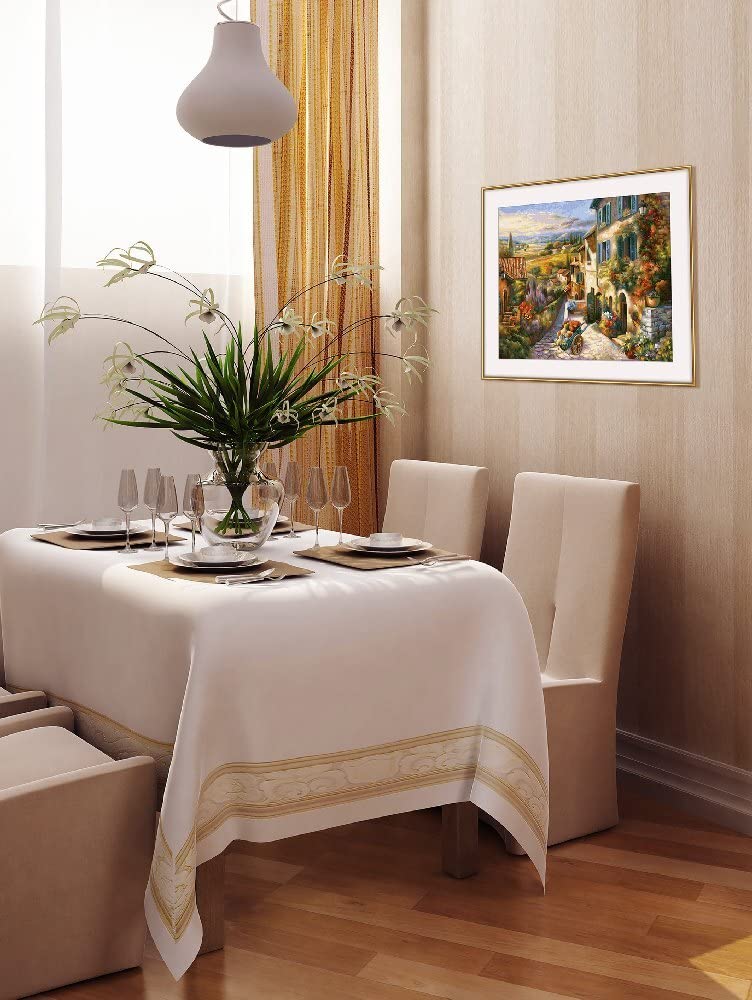 Schipper Mnz - Toskanische Idylle - Malset Mit Mediterranem Flair 609130879 Tischdecke, Esstisch, Tisch, Esszimmer, Pflanze