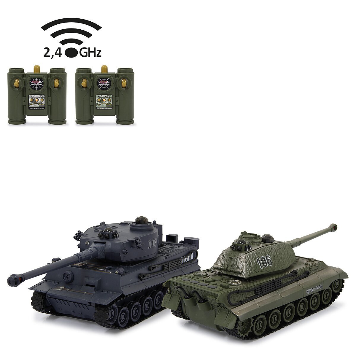 JAMARA Panzer Tiger Battle Set 1:28 2,4GHz ab 8 Jahren JAMARA Panzer Tiger Battle Set 1:28 2,4GHz ab 8 Jahren