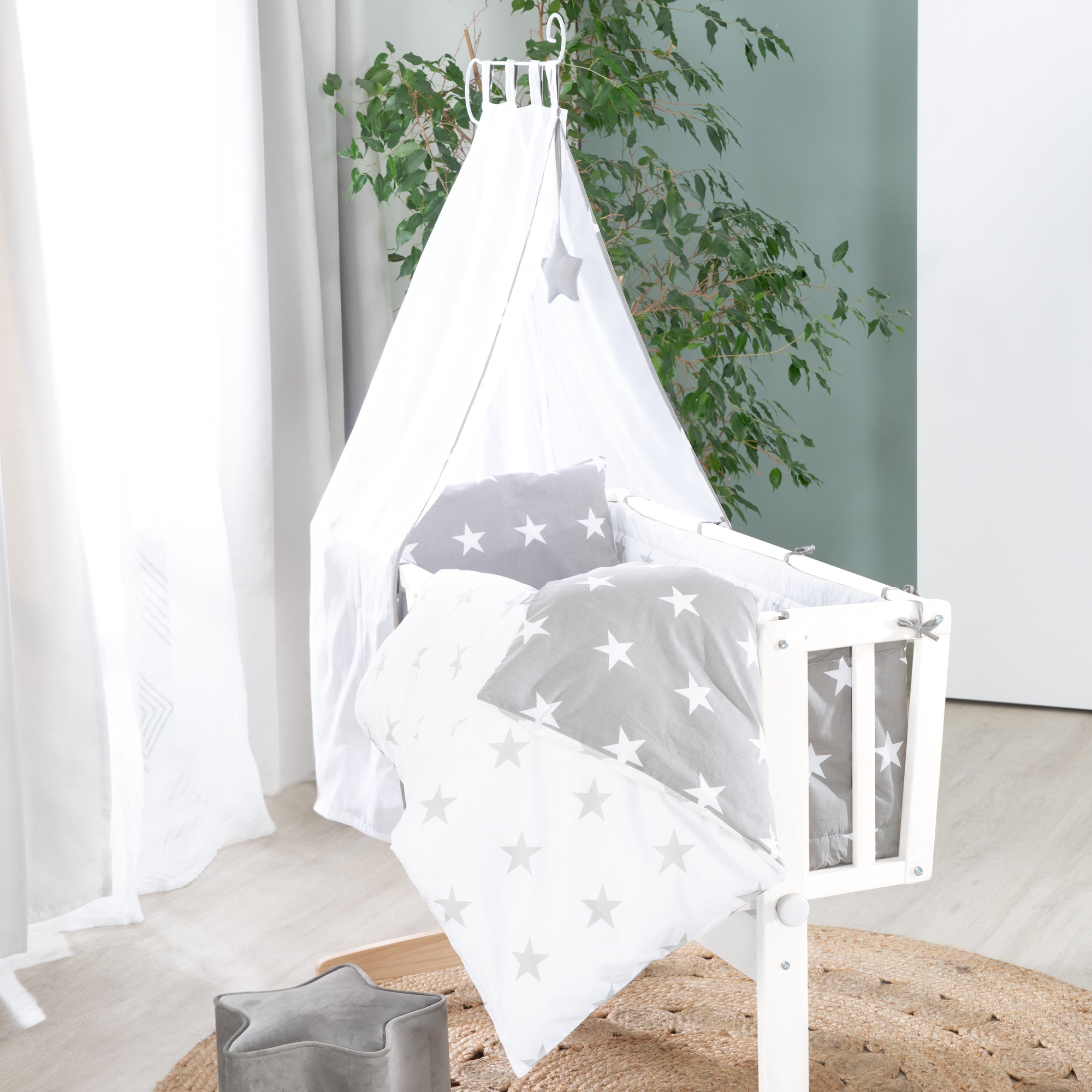 Roba 288050WEV190 Komplettwiegenset Little Stars weiß - Bild 4 Roba 288050WEV190 Komplettwiegenset Little Stars weiß - Produktbild 4
