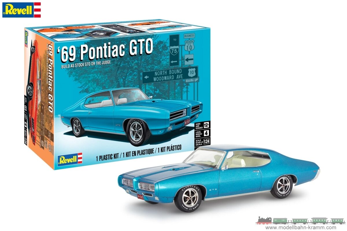 Revell_14530_Pontiac_GTO_The_Judge_2N1_1969_1:24, Auto, Coupé, Rad, Leichtmetallrad, Speiche