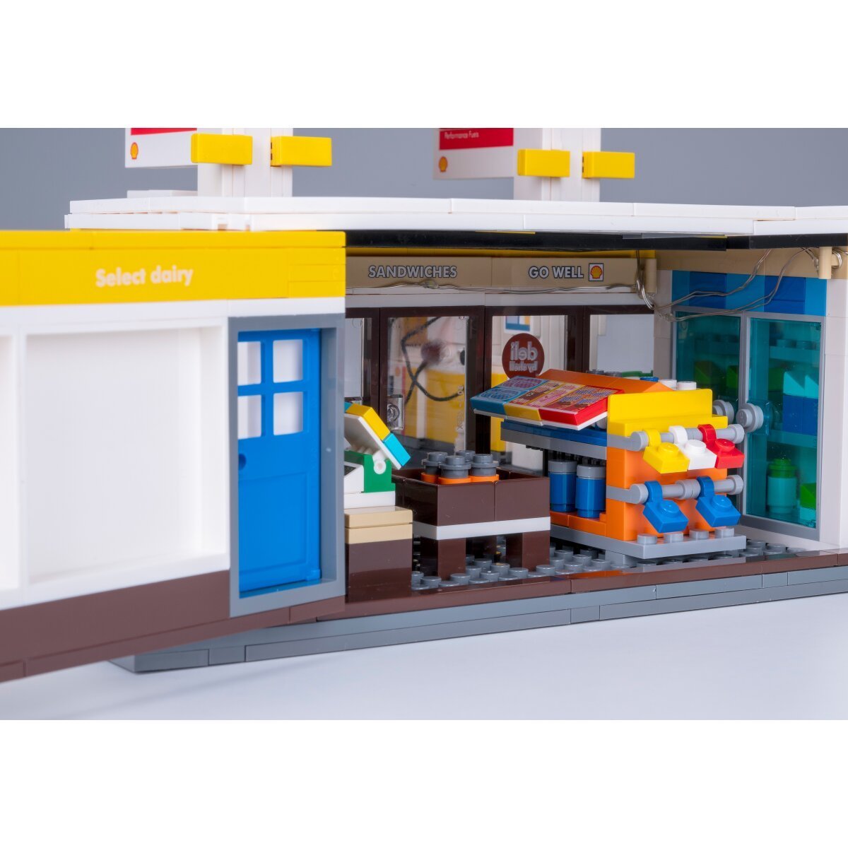 JAMARA CaDA Shell Tankstelle mit Shop und Waschanlage 1:30 Bricks ab 14 Jahren