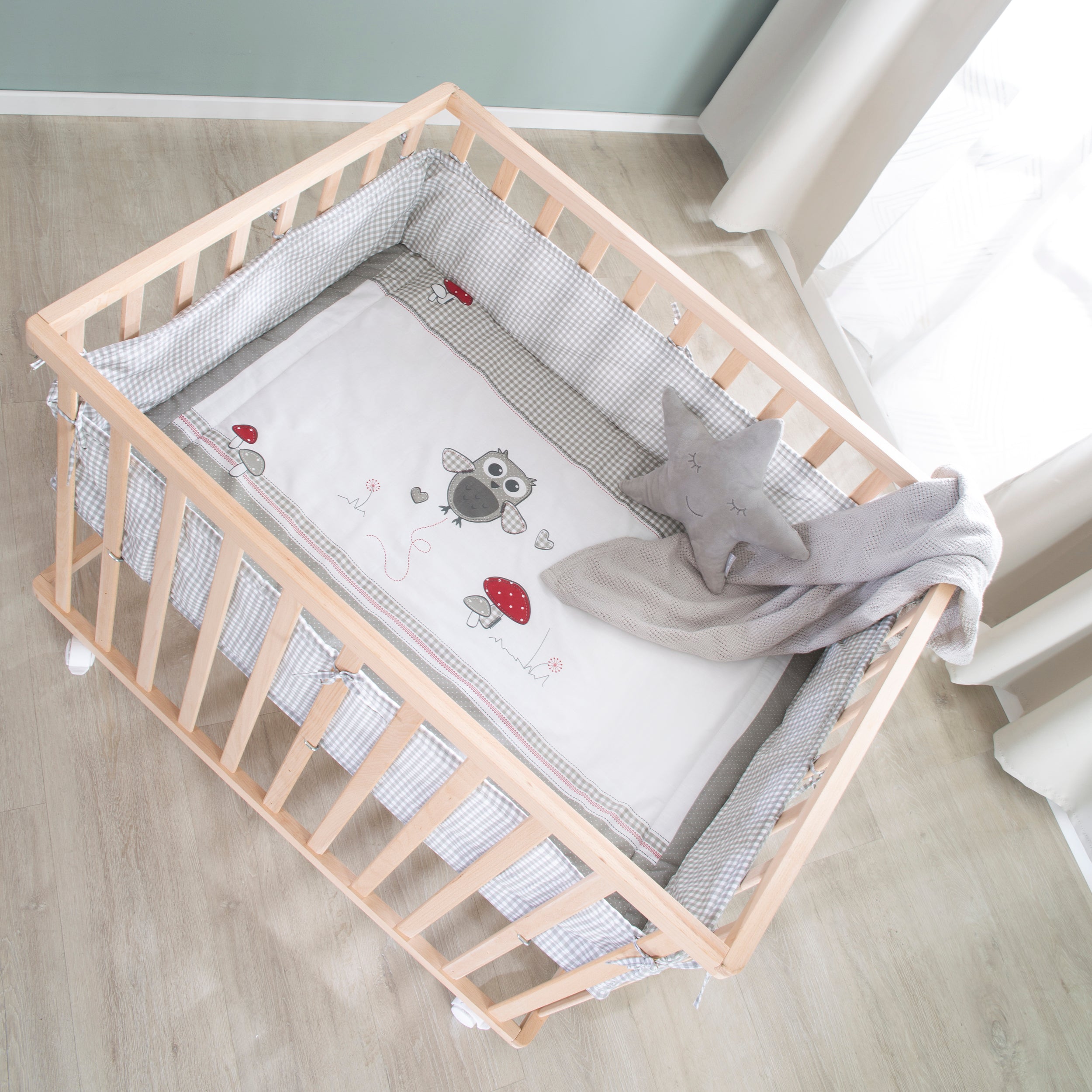 Roba 0241NAS148 Laufgitter 100x75 Adam & Eule Bio Buche natur - Bild 5 Roba 0241NAS148 Laufgitter 100x75 Adam & Eule Bio Buche natur - Produktbild 5