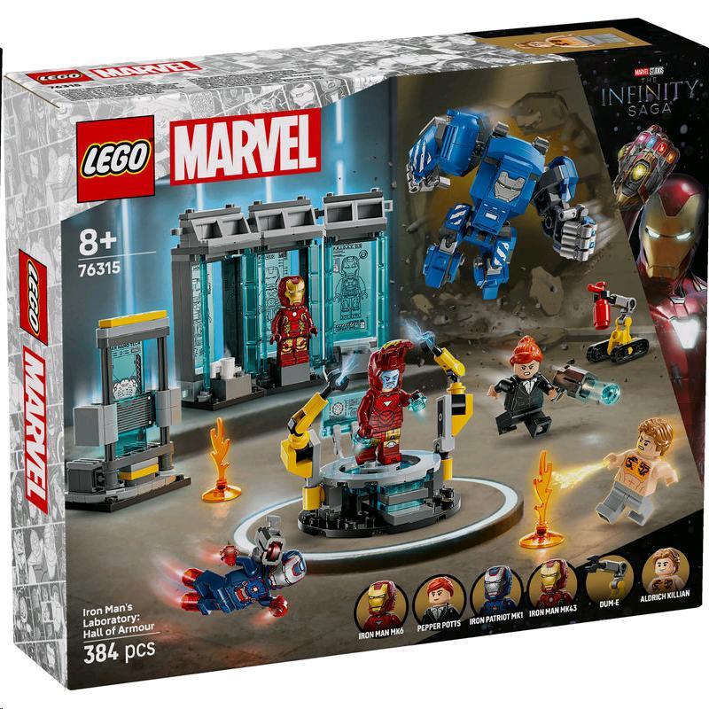 LEGO® Marvel Super Heroes™ Iron Mans Labor: Halle der Rüstungen 76315 Spielzeug, Roboter, Baby, Person