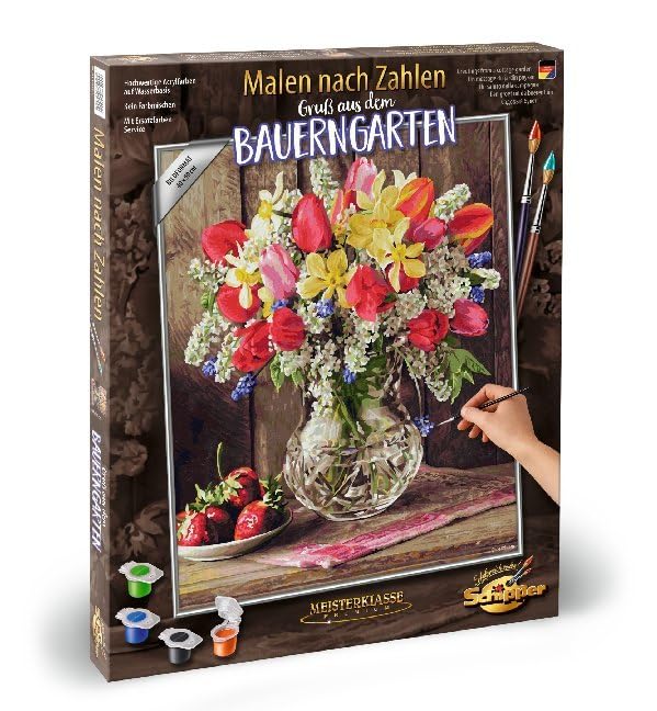 Schipper Mnz - Ein Gruß Aus Dem Bauerngarten - Malset Mit Ländlichem Charme 609130790 Blume, Blumen-Arrangement, Blumenstrauß, Florales Design, Glas