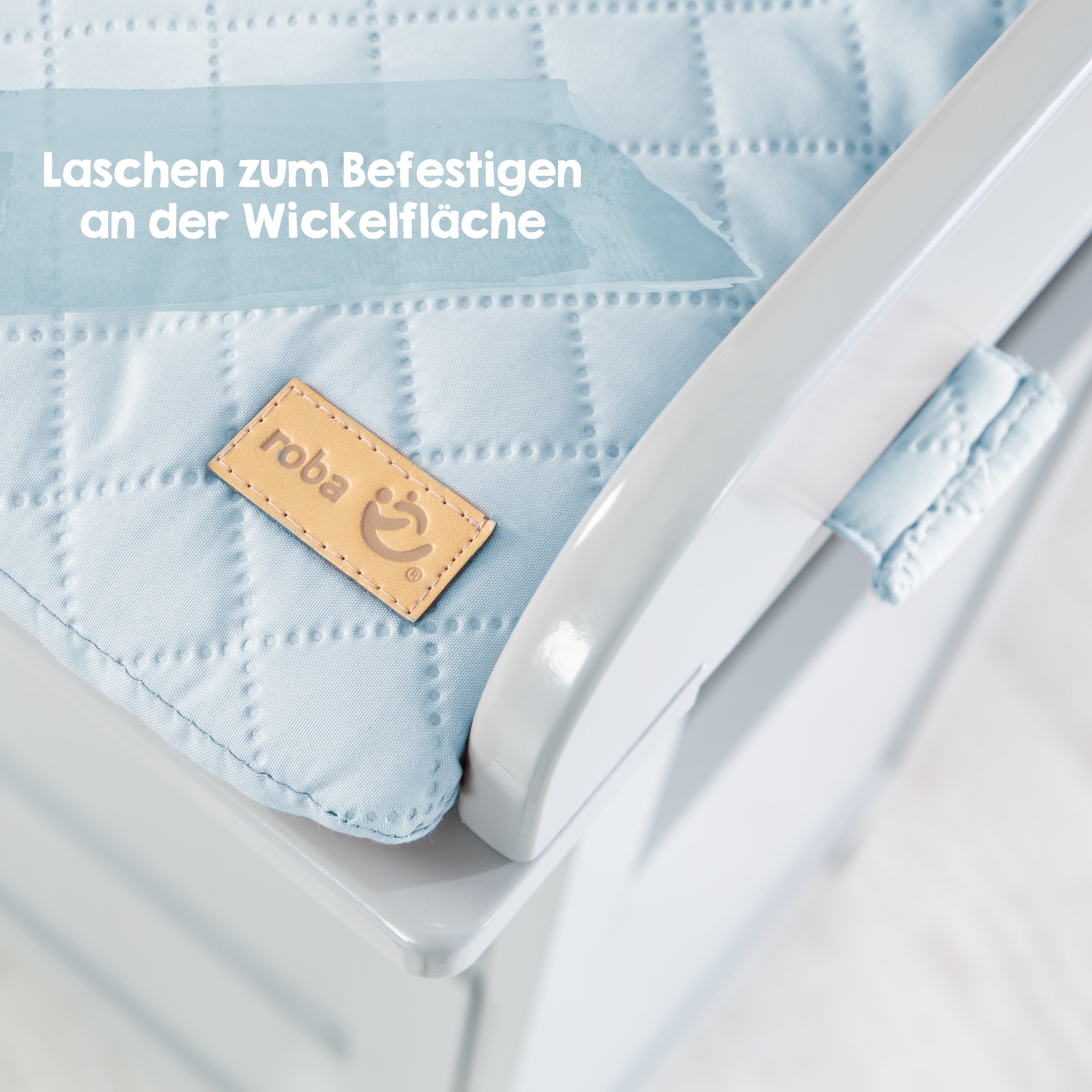 Roba 308020V231 Sicherheitswickelauflage türkis hell blau – Wickelauflagen - Bild 2 Roba 308020V231 Sicherheitswickelauflage türkis hell blau – Wickelauflagen - Produktbild 2