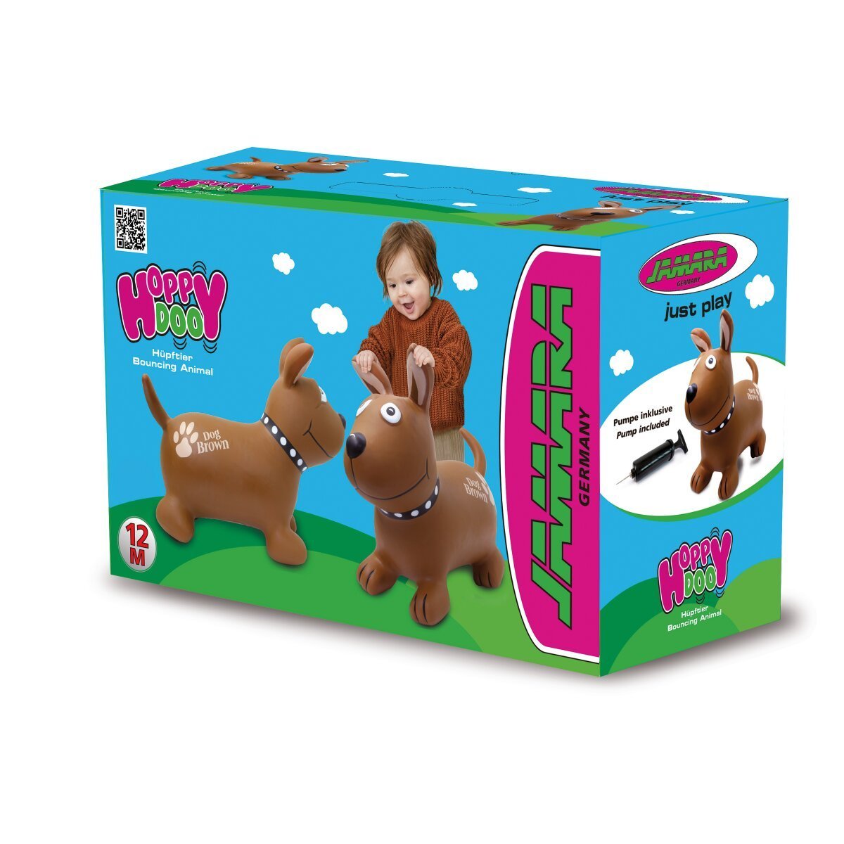 JAMARA Hüpftier Dog Brown HoppyDoo mit Pumpe ab 12 Monaten JAMARA Hüpftier Dog Brown HoppyDoo mit Pumpe ab 12 Monaten