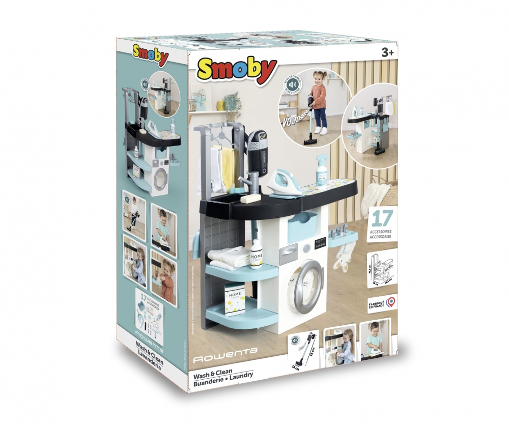 Smoby Smoby Rowenta Haushalts-Set Waschsalon Smoby Smoby Rowenta Haushalts-Set Waschsalon