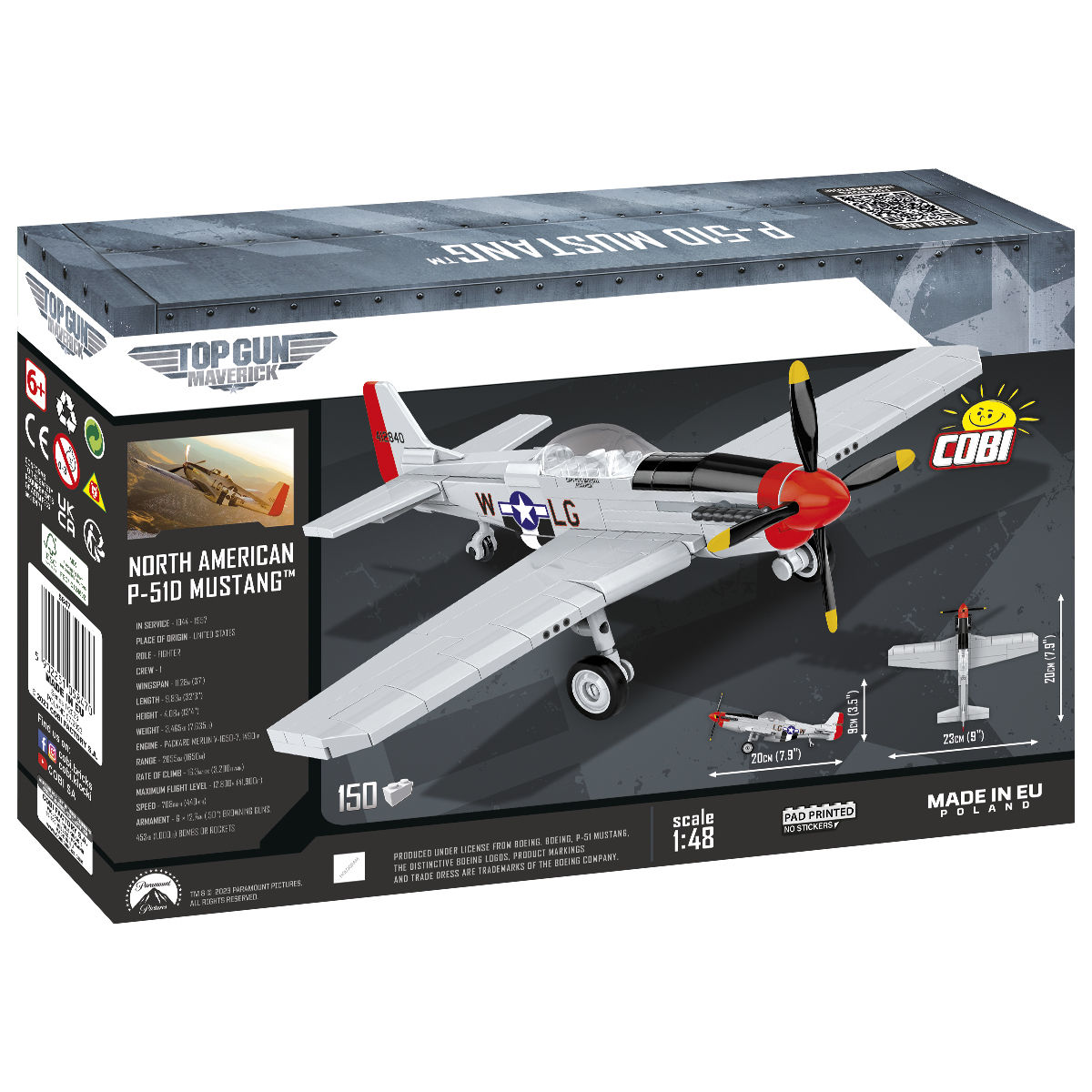 COBI 5847 - P-51D Mustang™ TOP GUN SCALE 1:48 - Bild 2 COBI 5847 - P-51D Mustang™ TOP GUN SCALE 1:48 - Bild 2