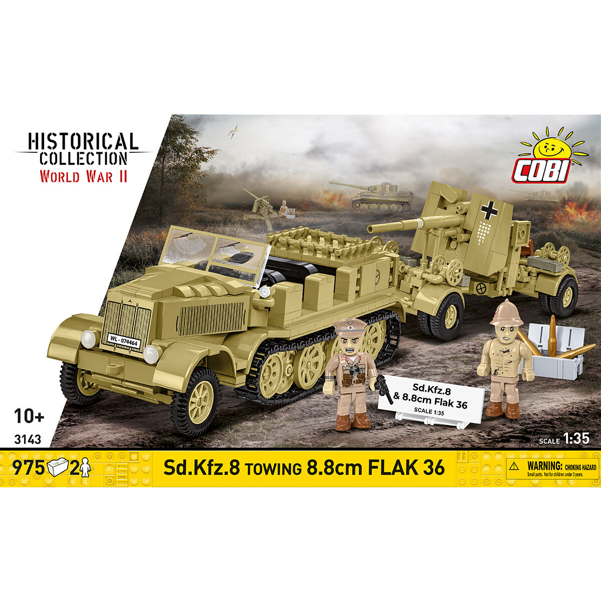 COBI 3143 - SD.KFZ.8 UND 8.8 CM FLAK 36 - Bild 3 COBI 3143 - SD.KFZ.8 UND 8.8 CM FLAK 36 - Bild 3
