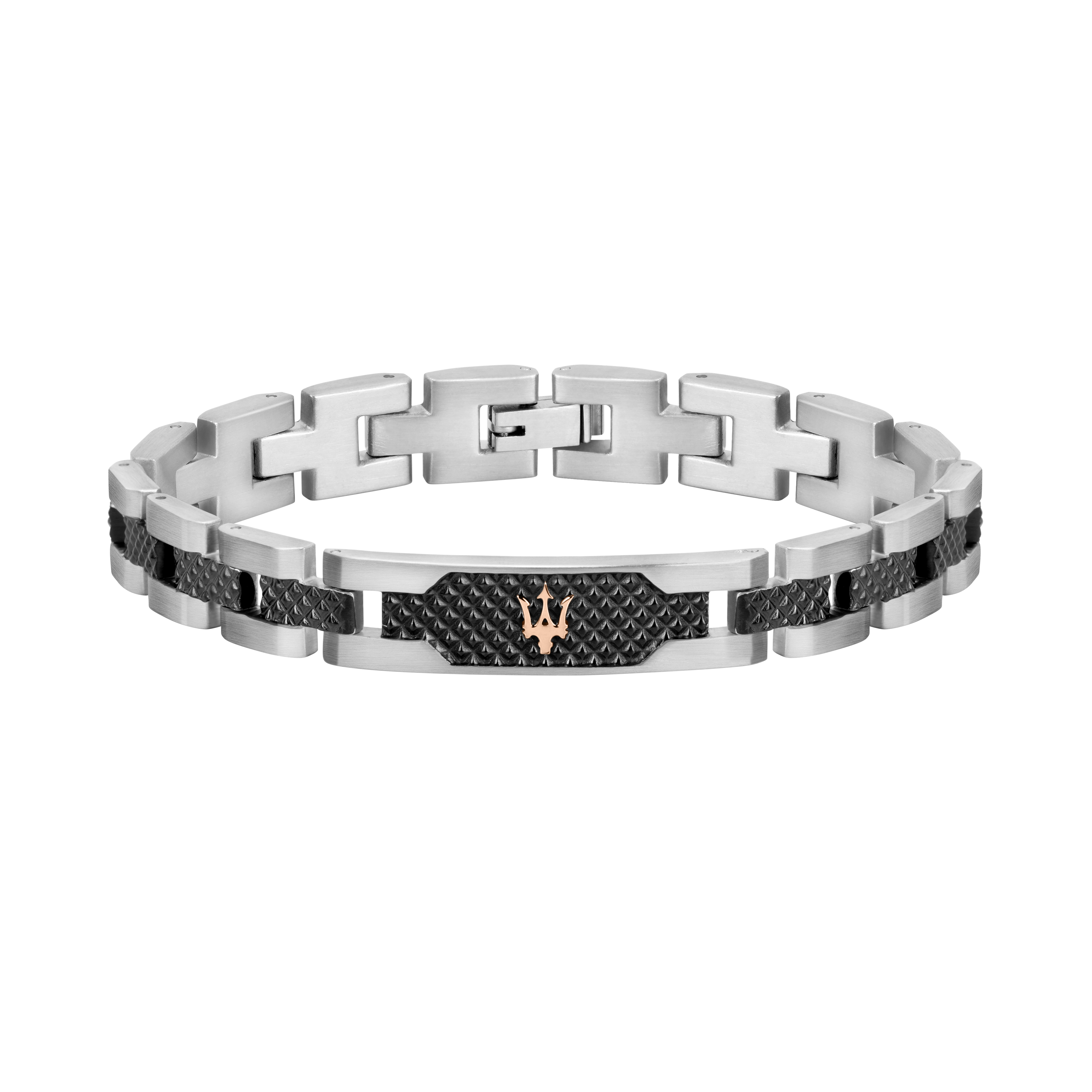 Maserati Armband Herren Iconic dark gun 21cm Maserati Armband Herren Iconic dark gun 21cm
