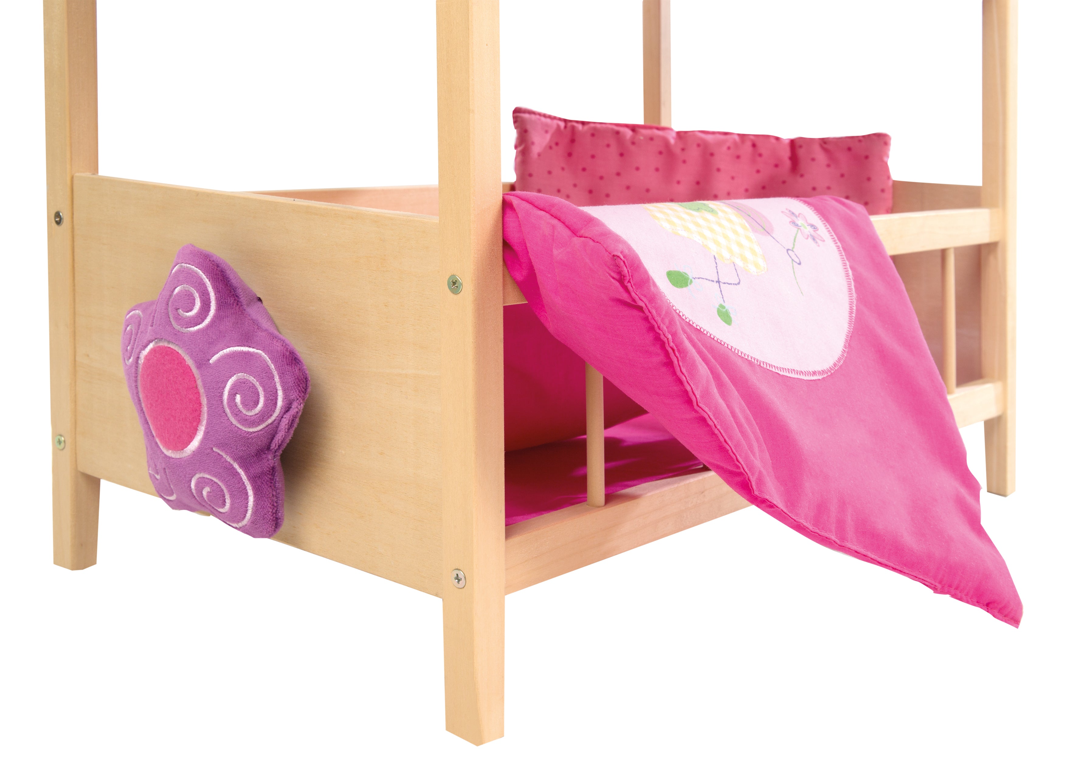 Roba 97231 Puppenetagenbett Happy Fee natur lackiert – Puppenmöbel & Häuser - Bild 4 Roba 97231 Puppenetagenbett Happy Fee natur lackiert – Puppenmöbel & Häuser - Produktbild 4