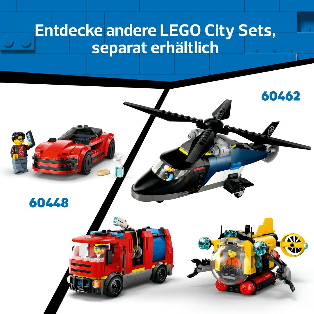 LEGO® City 60462 Kombinationsset mit Hubschrauber, Löschauto und U-Boot LEGO® City 60462 Kombinationsset mit Hubschrauber, Löschauto und U-Boot