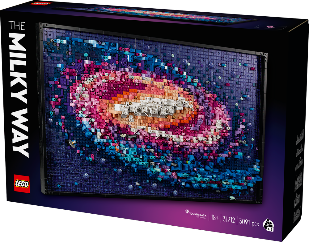 LEGO® Art Die Milchstraßen-Galaxie 31212 Kunst, Kachel, Mosaik, Überwachen, Bildschirm