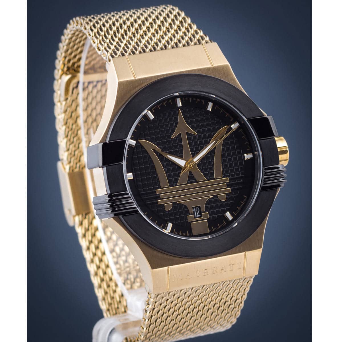 Maserati Potenza Herrenuhr Quarz 42mm Gold