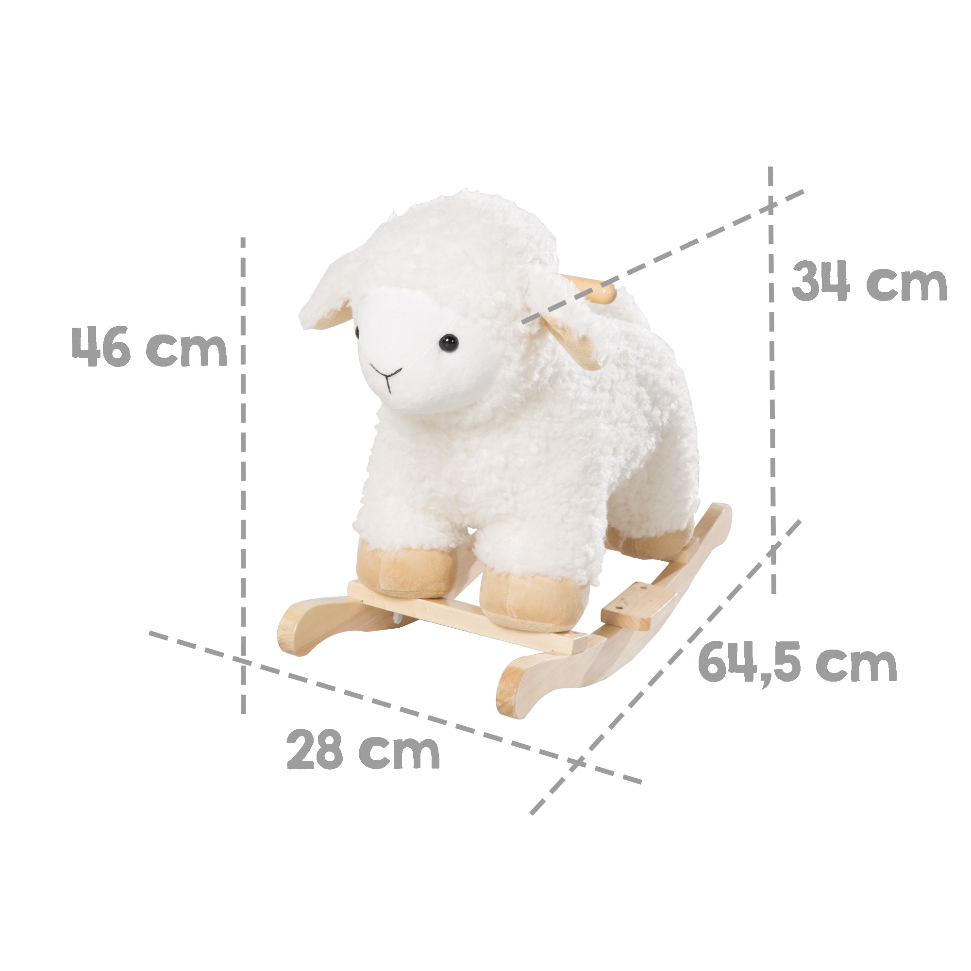 Roba 69032 Schaukeltier Schaf weiß – Spielen & Spaß - Bild 3 Roba 69032 Schaukeltier Schaf weiß – Spielen & Spaß - Produktbild 3